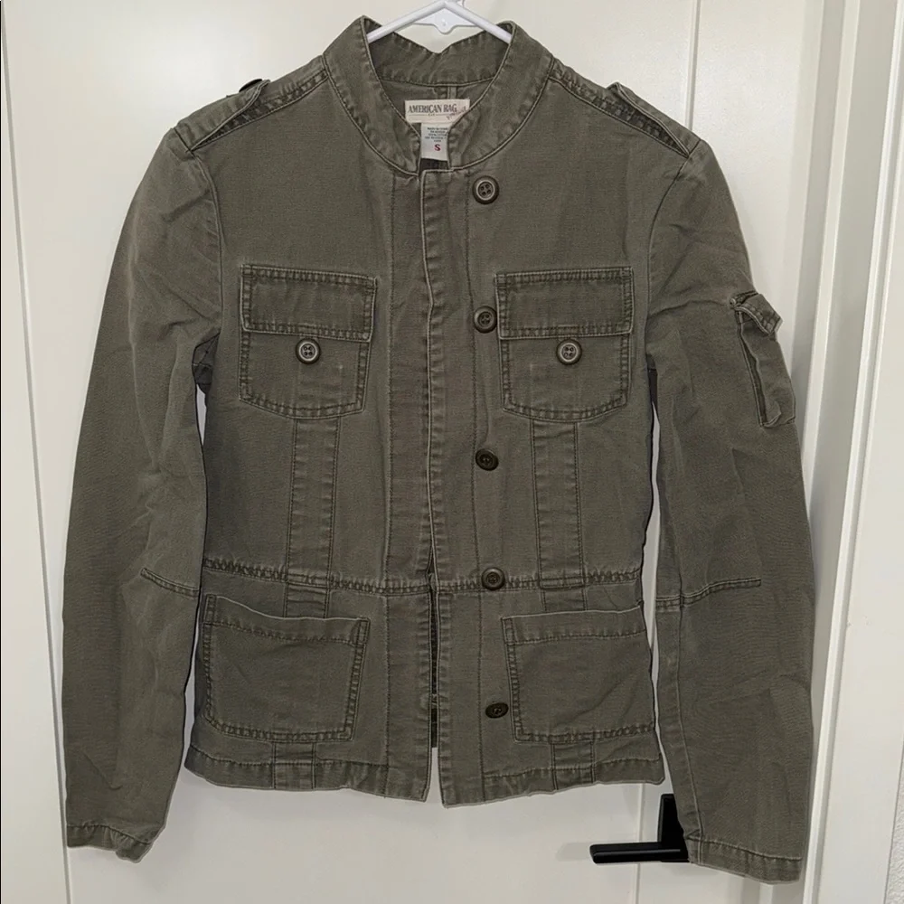 Vintage American Rag Military Style
Jacket Army Green Women's Sz S 100%
Cotton - Picture 1 of 12